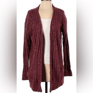 Michael Kors ~ Women’s Open Cardigan Sweater ~ Maroon ~ Size XS